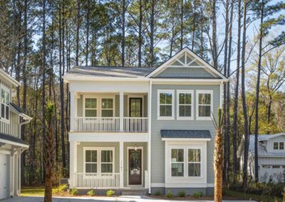 Front exterior of 1167 Guerins Bridge Lane in Awendaw, SC, built by Grantham Homes