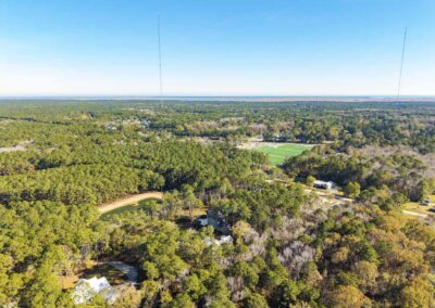 Aerial photo of 1167 Guerins Bridge Lane in Awendaw, SC, built by Grantham Homes