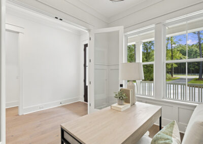 Interior staged home office of 1167 Guerins Bridge in Awendaw, SC by Grantham Homes