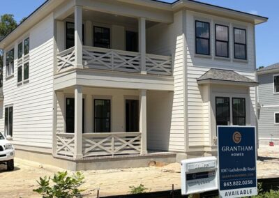 The front exterior of 1087 Gadsdenville Rd in Awendaw, SC under construction