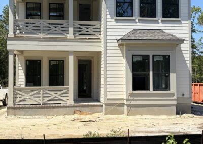 The front exterior of 1087 Gadsdenville Rd in Awendaw, SC under construction