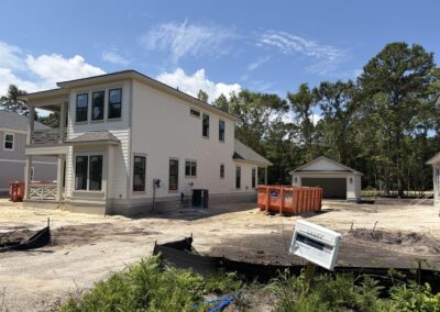 The front exterior of 1087 Gadsdenville Rd in Awendaw, SC under construction