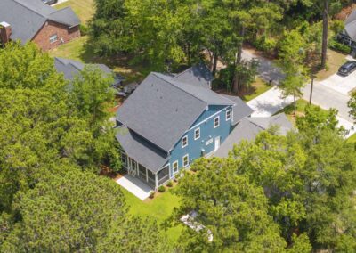 Aerial photo of 1129 Hamlin Road in Mount Pleasant, SC by Grantham Homes