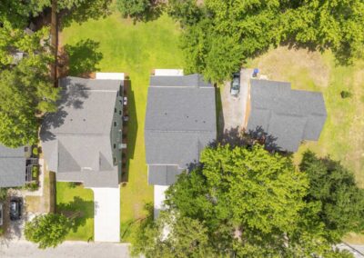Aerial photo of 1129 Hamlin Road in Mount Pleasant, SC by Grantham Homes