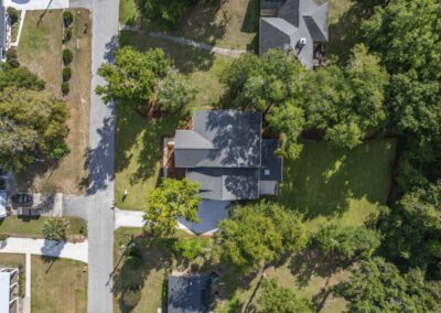Aerial photo of 335 4th Ave in Mount Pleasant, SC from above